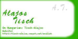 alajos tisch business card